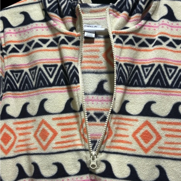 O'Neill Cream half zip Hoodie - Picture 3 of 4